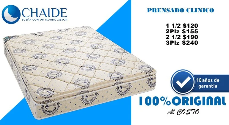 COLCHON ORTOPEDICO PRENSADO CLINICO