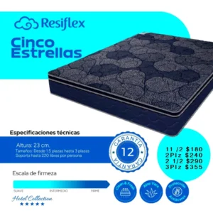 COLCHON RESIFLEX 5 ESTRELLAS