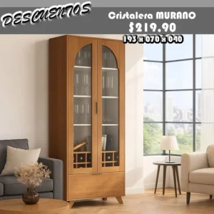 APARADOR CRISTALERA MURANO