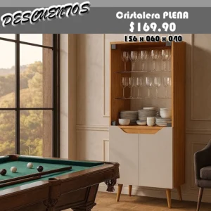 APARADOR CRISTALERA PLENA
