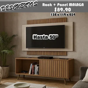 PANEL TV RACK + PANEL MALAGA