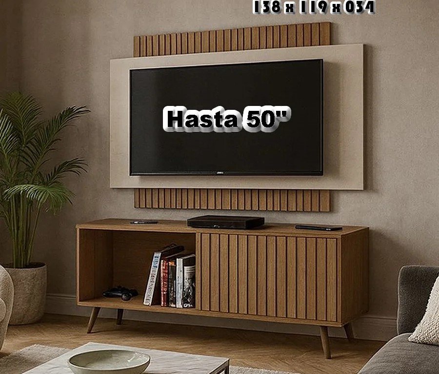 PANEL TV RACK + PANEL MALAGA