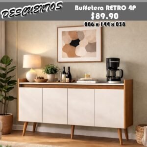 BUFETERA RETRO 4P